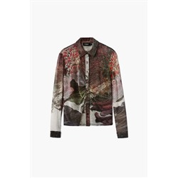 Camiseta manga larga bosque otoñal