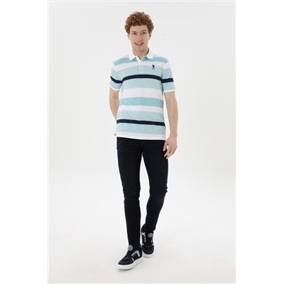Erkek Regular Fit Polo Yaka Mint Tişört