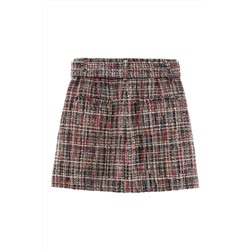 Falda recta Negro y beige