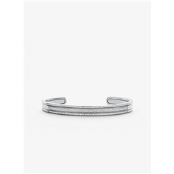 MICHAEL KORS Precious Metal-Plated Sterling Silver Pavé Nesting Cuff
