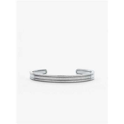 MICHAEL KORS Precious Metal-Plated Sterling Silver Pavé Nesting Cuff