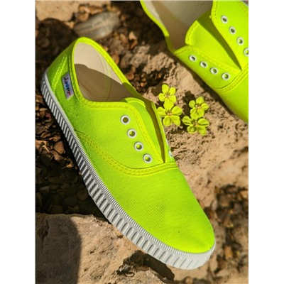 INGLESITA 60 fluor amarillo+Pendientes flores PA37368 limón АКЦИЯ