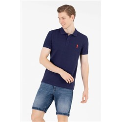Erkek Lacivert Basic Polo Yaka Tişört
