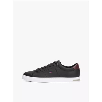 Low Cut Logo Leather Mix Sneaker