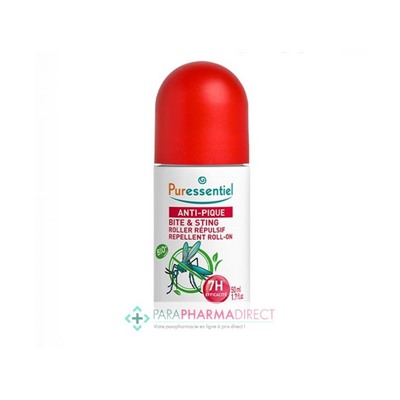 Puressentiel Anti-Pique Roller Répulsif Visage & Corps BIO 50 ml