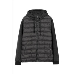 Sudadera bimateria Gris jaspeado
