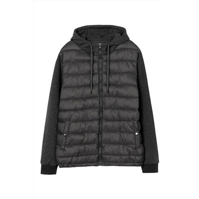 Sudadera bimateria Gris jaspeado