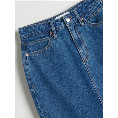 Midi-Rock aus Denim