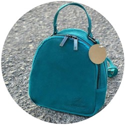 AB.Z · Pelle · mochila serraje (610) TURQUESA