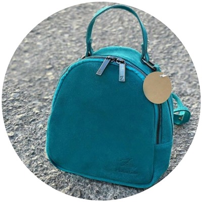 AB.Z · Pelle · mochila serraje (610) TURQUESA