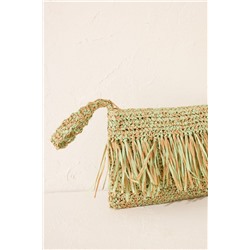 Bolso pequeño rafia flecos