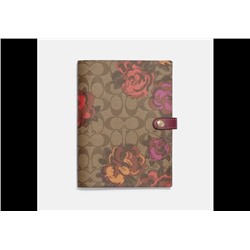 Notebook In Signature Canvas With Jumbo Floral Print