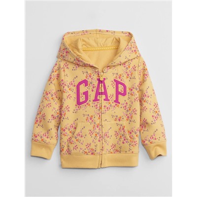 babyGap Logo Print Zip Hoodie