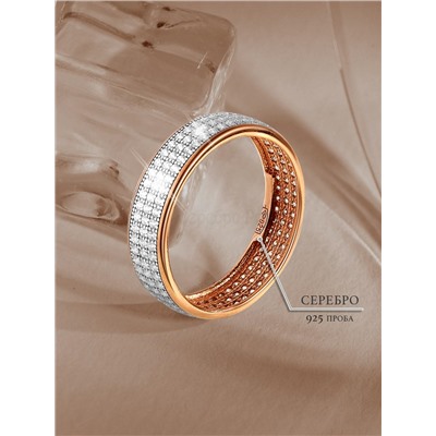 Кольцо из золочёного серебра с фианитами 925 пробы п1-394-1з200