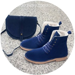AB.Z. 27001/2 Azul С ДВОЙНЫМИ ШНУРКАМИ+PELLE · 2703 (350) Marino АКЦИЯ