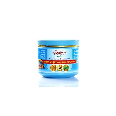 Лечебная восстанавливающая маска для роста волос Jinda 400 мл / Jinda herbal treatment oil 400 ml (blue pack)