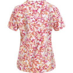 Zoe + Chloe Scrubs Fly, Pretty Butterfly Mock Wrap Print Top