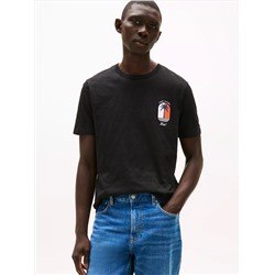 Palm Tree Logo Slub Cotton T-Shirt