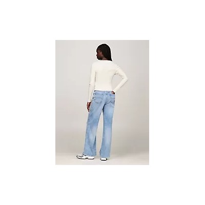 Tommy Jeans Ribbed Scoop-Neck Henley