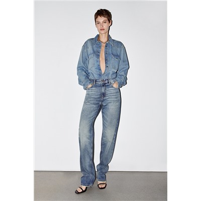ZW COLLECTION SLIM FIT HIGH-WAIST JEANS
