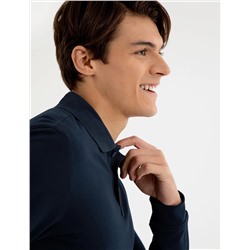 Lacivert Slim Fit Sweatshirt