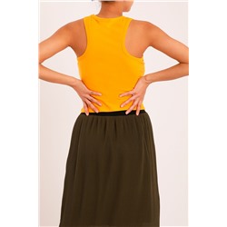 Camiseta de tirantes Mostaza