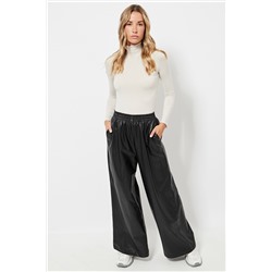 Pantalón wide leg - Negro