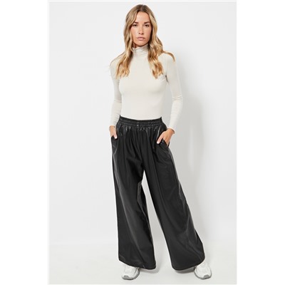 Pantalón wide leg - Negro