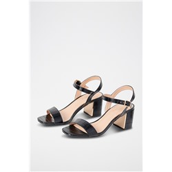 Sandalias de tacón Negro