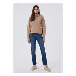 Lee Cooper Yüksek Bel Boru Paça Straight Açık Mavi Kadın Denim Pantolon 241 LCF 121029 SUSIE NORINA 5003069063