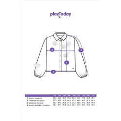 Блуза PLAYTODAY, 1124723
