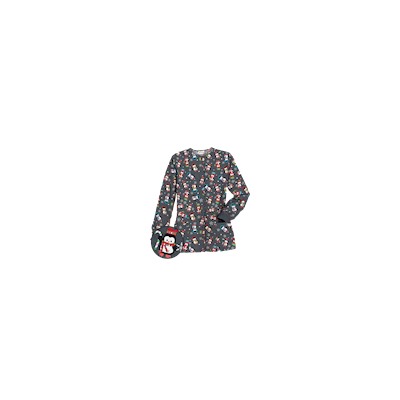 UA Penguin Holiday Pewter Print Scrub Jacket