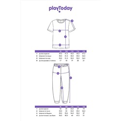 Комплект (Футболка+Брюки) PLAYTODAY, 1121352