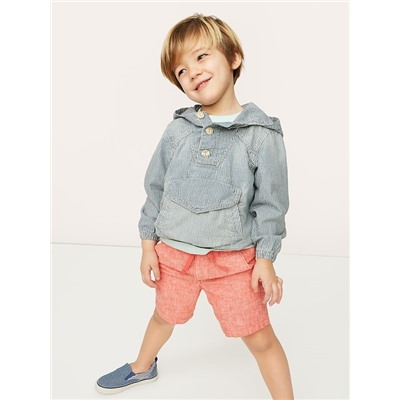 Toddler Railroad Stripe Anorak Jacket