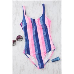 Trendyolmilla Çizgili U Yaka Regular Askılı Mayo TBESS25MA00126