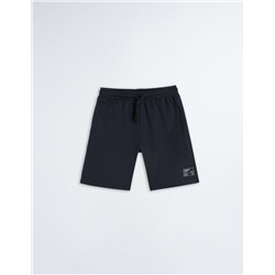 Small Print Shorts, Men, Dark Blue