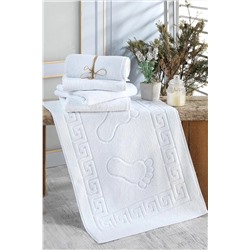 Nina Home Nina Otel Ayak Havlusu 1 Adet Beyaz Banyo Paspası 153-89-00785
