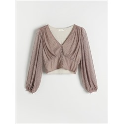Gemusterte Bluse