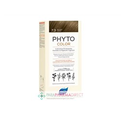 Phyto Color Coloration Permanente Enrichie en Pigments Végétaux 7.3 Blond Doré