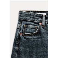 RELAXED FIT FOLD-UP LOW-RISE JEANS