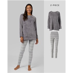 WOMEN'S 2PC PLUSH SLEEP SET