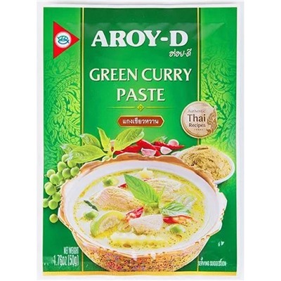 AROY-D Curry paste green Паста Карри зеленая 50г