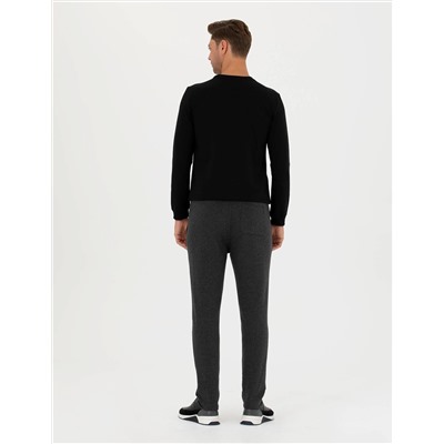 Antrasit Melanj Slim Fit Eşofman Altı