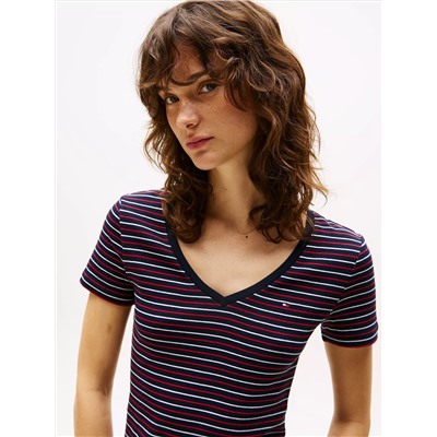 Stripe V-Neck Favorite T-Shirt