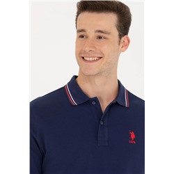 Erkek Lacivert Basic Polo Yaka Tişört