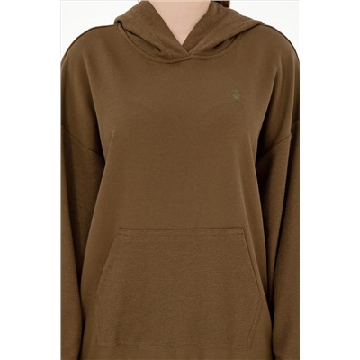 Kadın Haki Sweatshirt