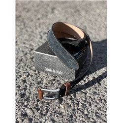 Ab.Zapatos Pelle cinturon (140) Antracita