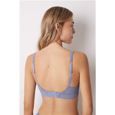Sujetador top tul plumeti azul