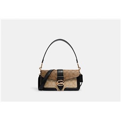 Georgie Shoulder Bag In Blocked Signature Canvas