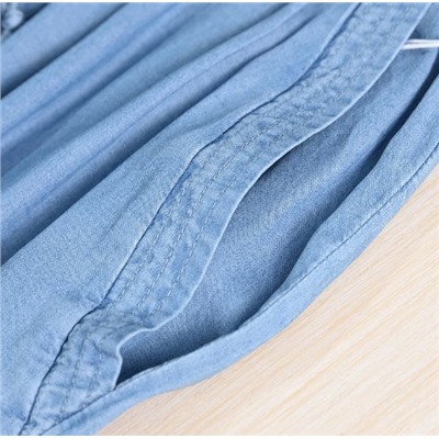 Летние тонкие брюки Tencel с эластичной резинкой и высокой талией